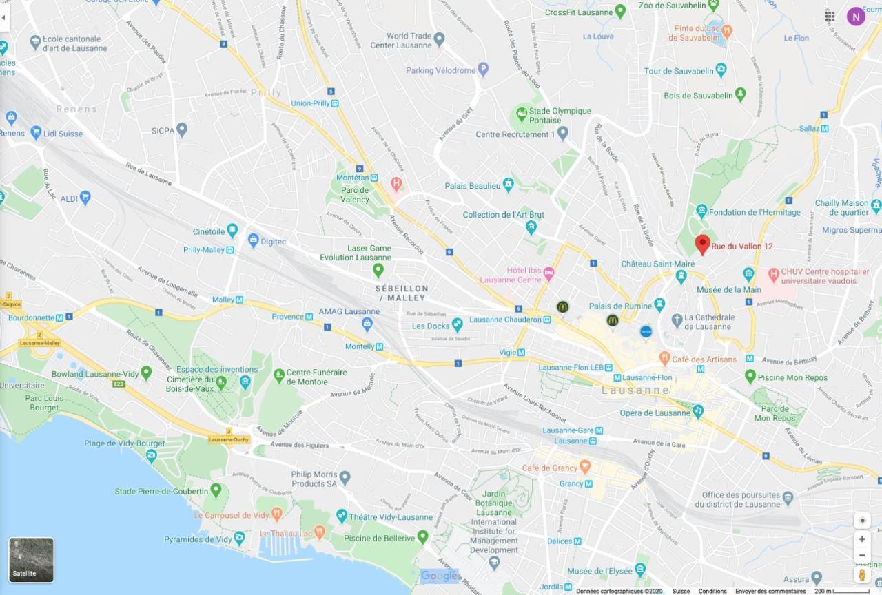 Parking Voiture & Appartement 2Pcs Lausanne Centre מראה חיצוני תמונה